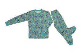 Пижама детская кулирка 6-9 цветная х/б Textile Plus д/м (ПРОДАЖА УПАКОВКАМИ ПО 4шт)
