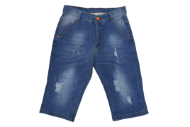 Бриджи мужские S.F.CLASSIC 802 (р.28-34) джинсовые, рваные (ШТУЧНО)