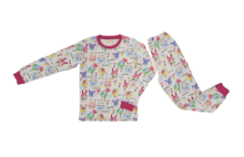 Пижама детская кулирка 6-9 цветная х/б Textile Plus д/д (ПРОДАЖА УПАКОВКАМИ ПО 4шт)