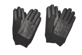 Перчатки мужские комбинированные иск.кожа + иск.замша на байке Gloves