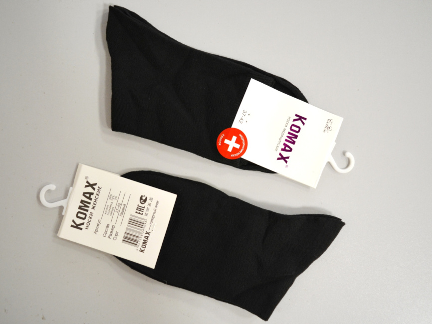 Носки женские №GB-B5 черные медицинская резинка Комакс фото 3