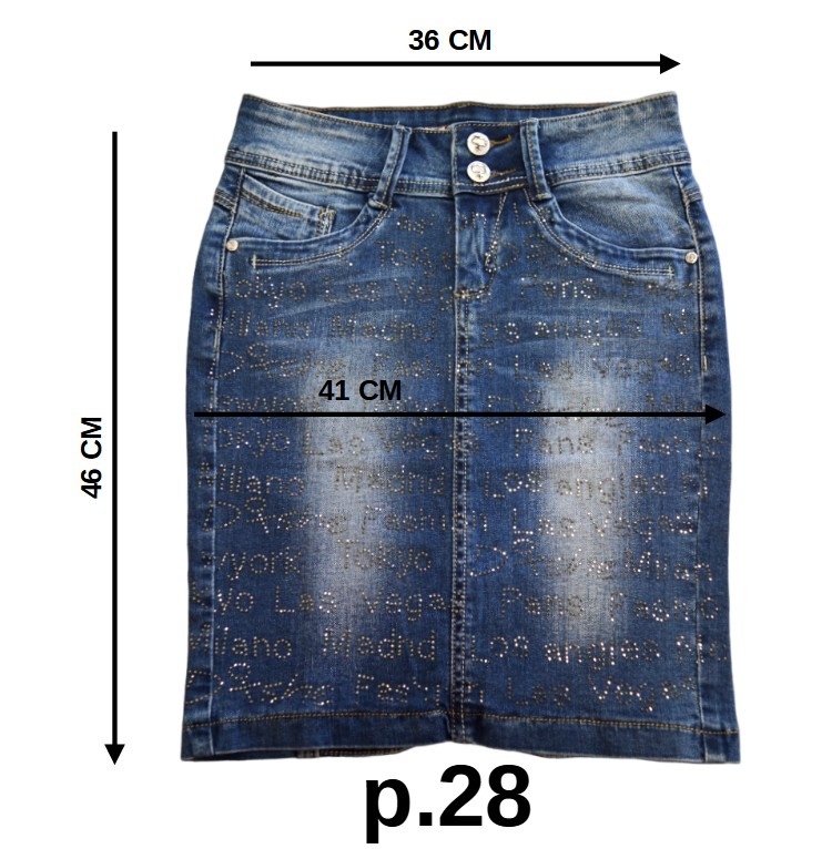 Юбка женская джинсовая BACCINO 515 (р. 25-30) фото 12