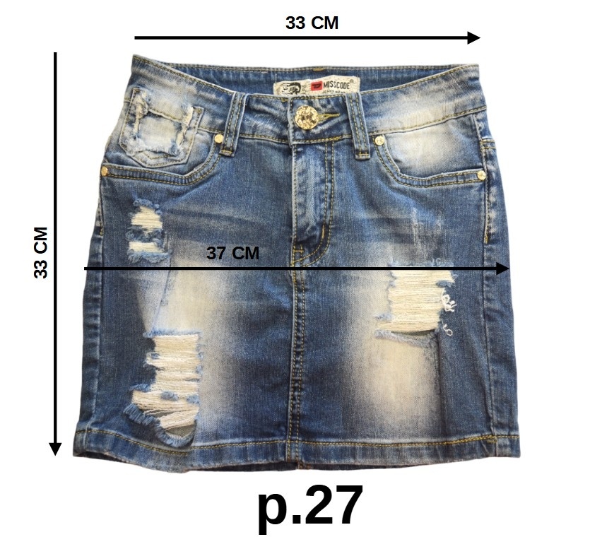 Юбка женская джинсовая MISSCODE 1180/1186 (р.25-30) фото 12