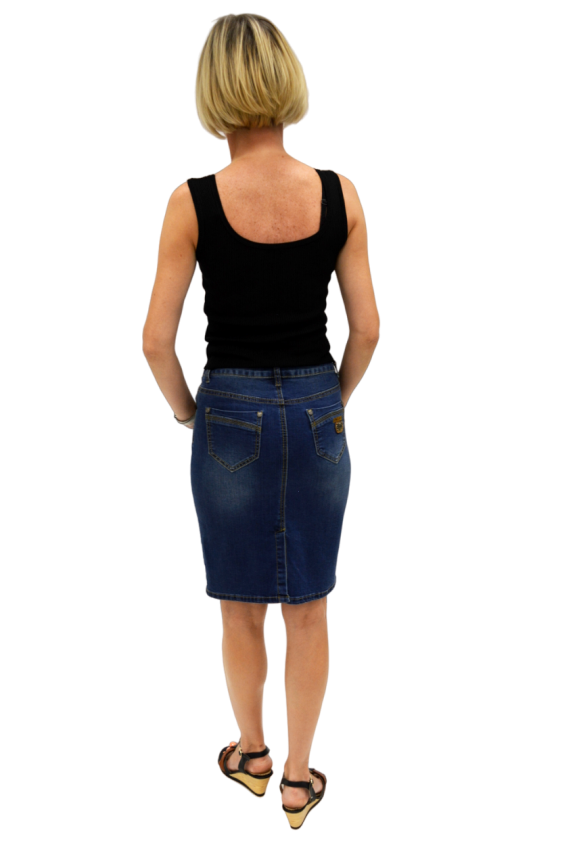 Юбка женская джинсовая RICH BERG 9061/9063 (р.25-30) фото 2