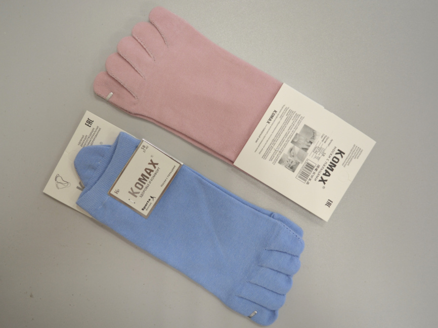 Носки женские №5B-10 укороченные с пальчиками Комакс фото 2