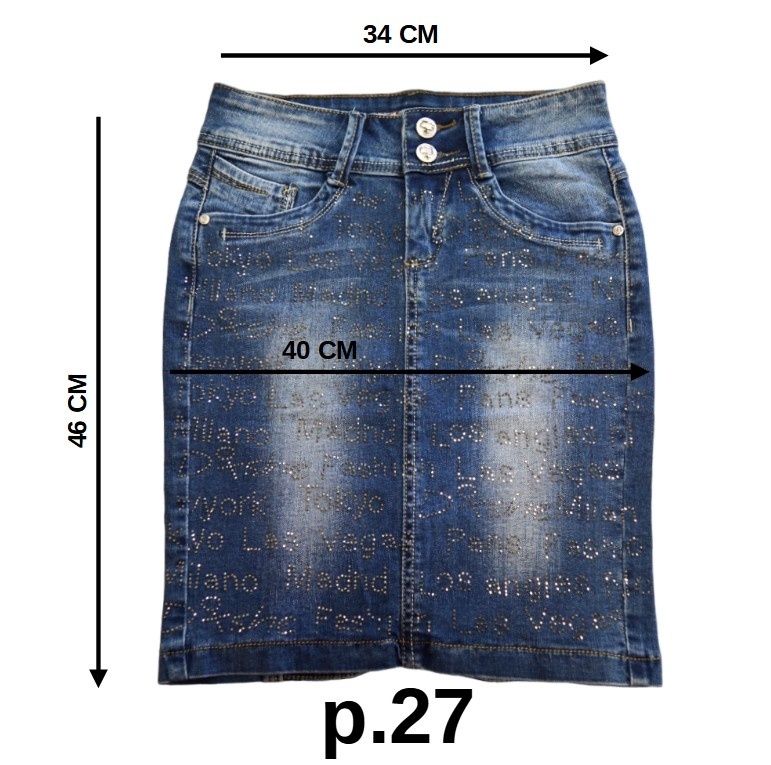 Юбка женская джинсовая BACCINO 515 (р. 25-30) фото 11