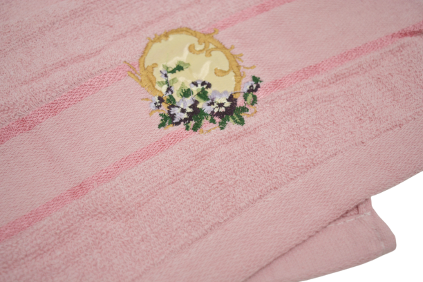 Полотенце маленькое махровое с цветами (ПРОДАЖА УПАКОВКАМИ ПО 12ШТ) фото 3