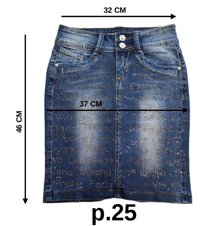 Юбка женская джинсовая BACCINO 515 (р. 25-30) фото 9
