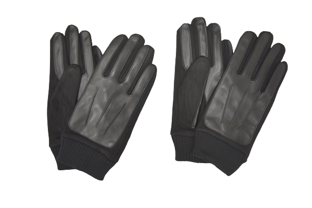 Перчатки мужские комбинированные иск.кожа + иск.замша на байке Gloves фото 1