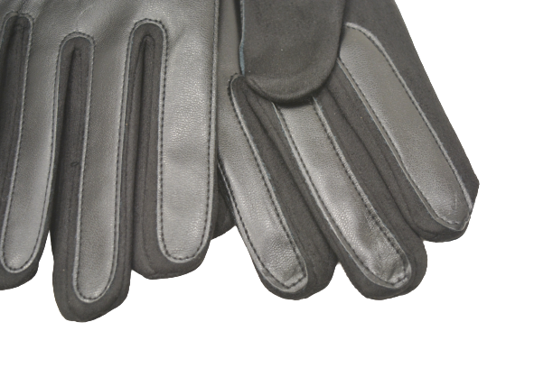 Перчатки мужские комбинированные иск.кожа + иск.замша на байке Gloves фото 3