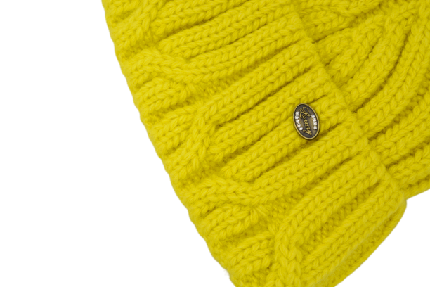 Шапка женская крупная вязка на флисе с отворотом ALISA.S зима (ПРОДАЖА УПАКОВКАМИ ПО 2 ШТ) фото 2